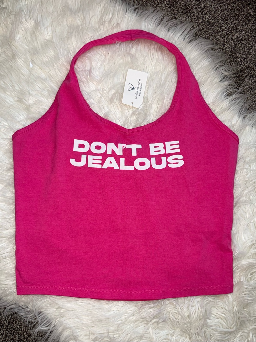 NWT Large Windsor “Don’t Be Jealous” halter top